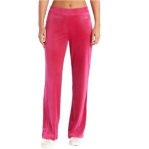 Juicy Couture Women Hot Pink Velour Sweatpants